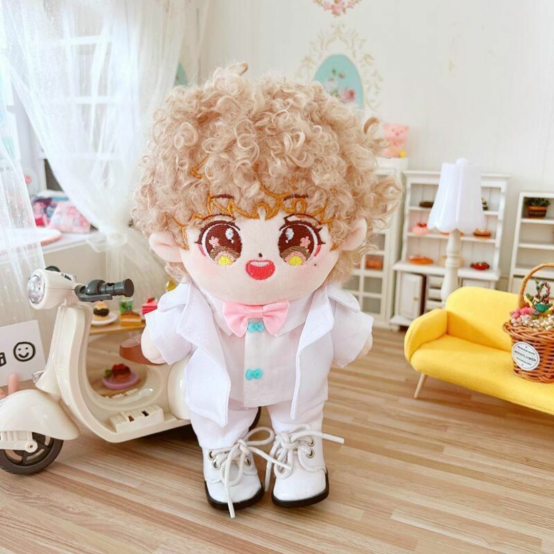 BTS V テテ テヒョン パーマ ちび ぬいぐるみ 本体 20cm ドール bの