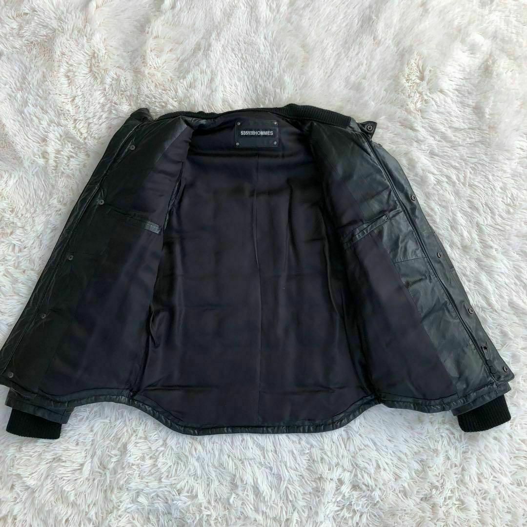 5351 POUR LES HOMMES - 5351プールオム 2WAYレザーダウンジャケット羊