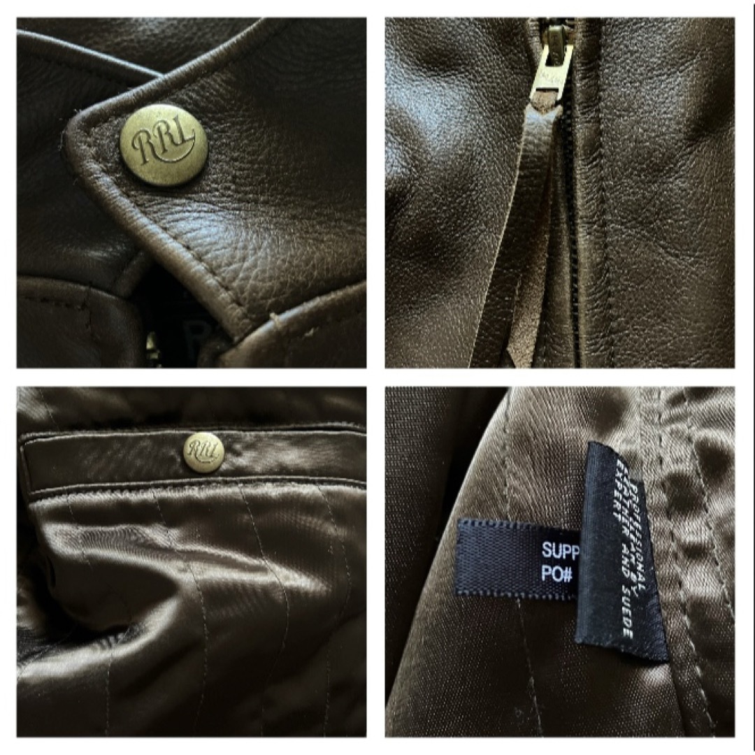 RRL - 【美品】RRL ダブルアールエル レザー ジャケットXS ポロ ラルフ