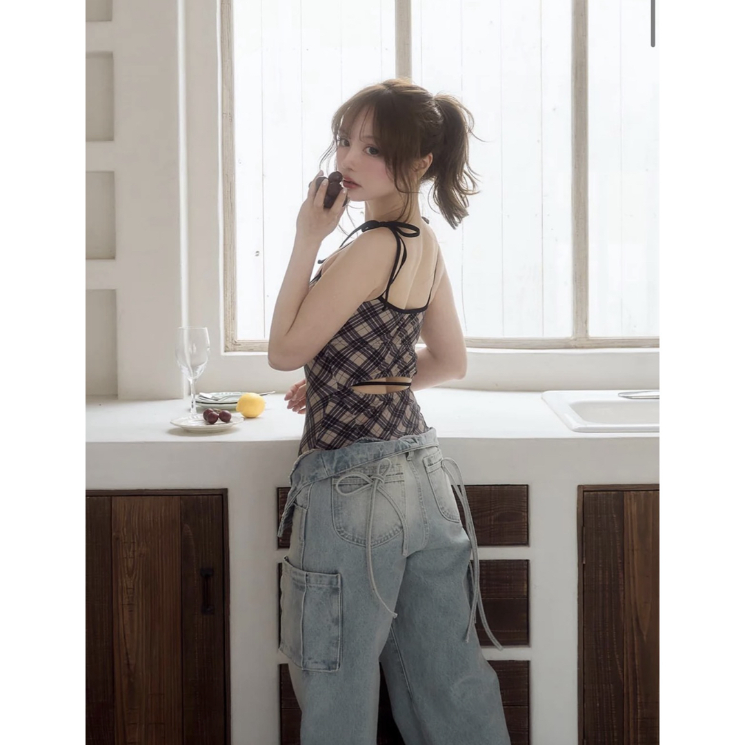 andmary Nadia check swimsuit 水着の通販 by み｜ラクマ