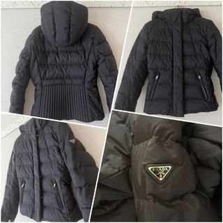 PRADA - Tiffany. 様専用⭐︎PRADA黒44フードダウンコート三角プレート