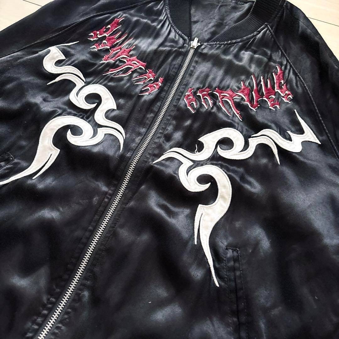 DIESEL - DIESEL ディーゼル リバーシブル スカジャン L 黒