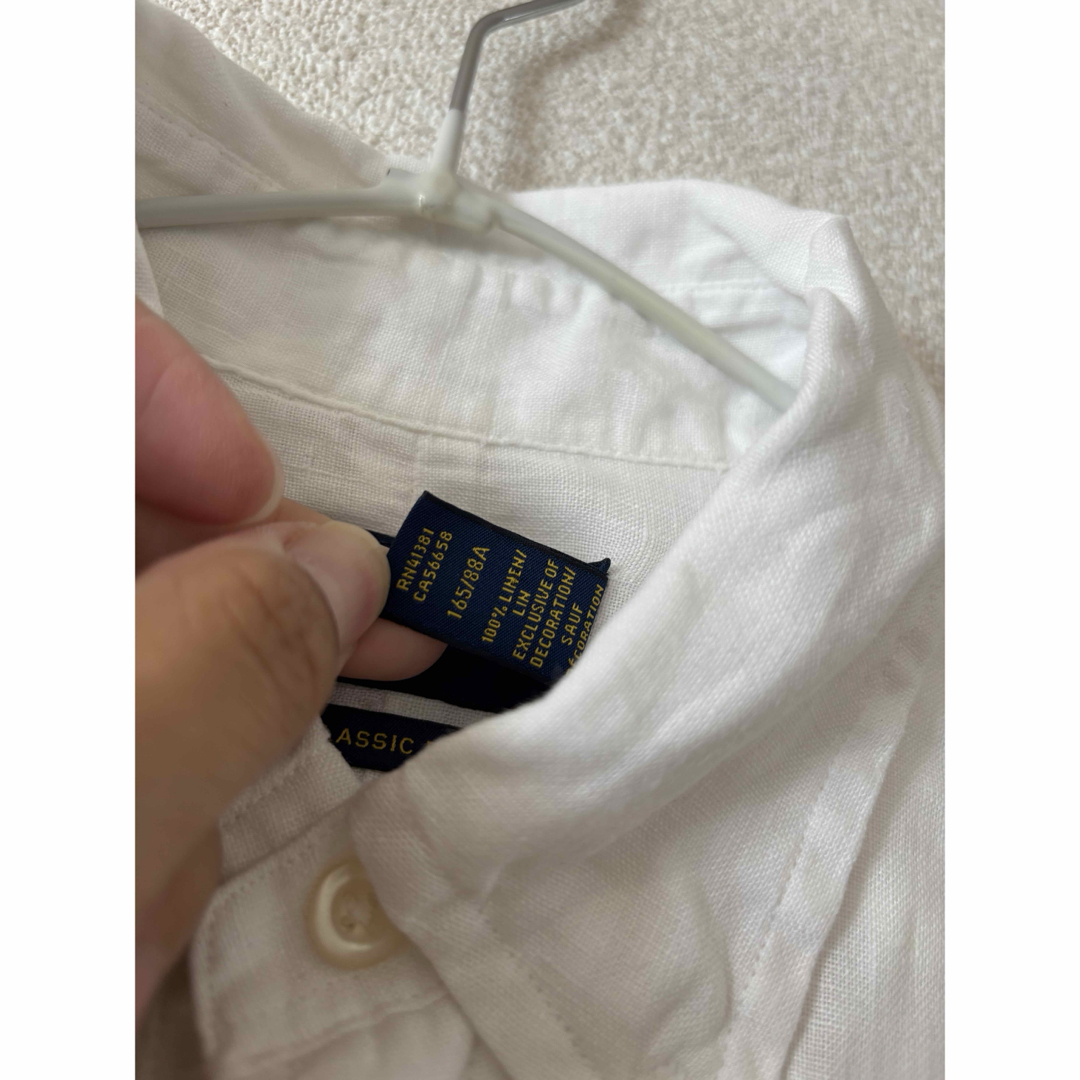 POLO RALPH LAUREN - ラルフローレン リネン 麻 白 シャツ XSの通販 by