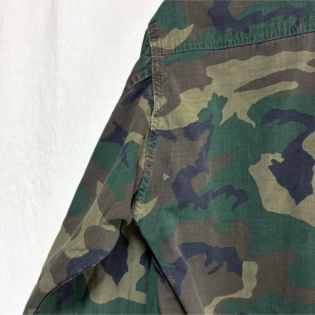 60s 70s 米軍 グリーンリーフカモ ジャングルファティーグジャケット