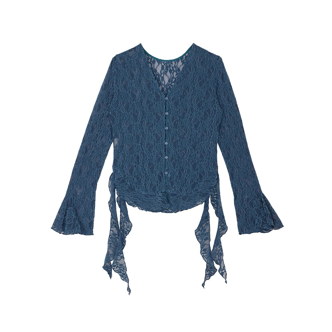 Ameri VINTAGE - 2025AW Ameri UND 2WAY CUT LACE FRILL TOPの通販 by