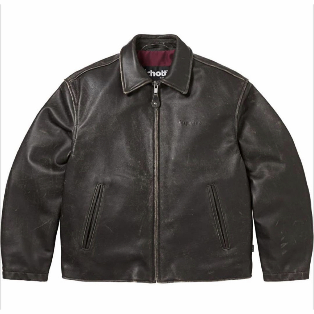Supreme - Supreme x Schott Leather Racer Jacketの通販 by