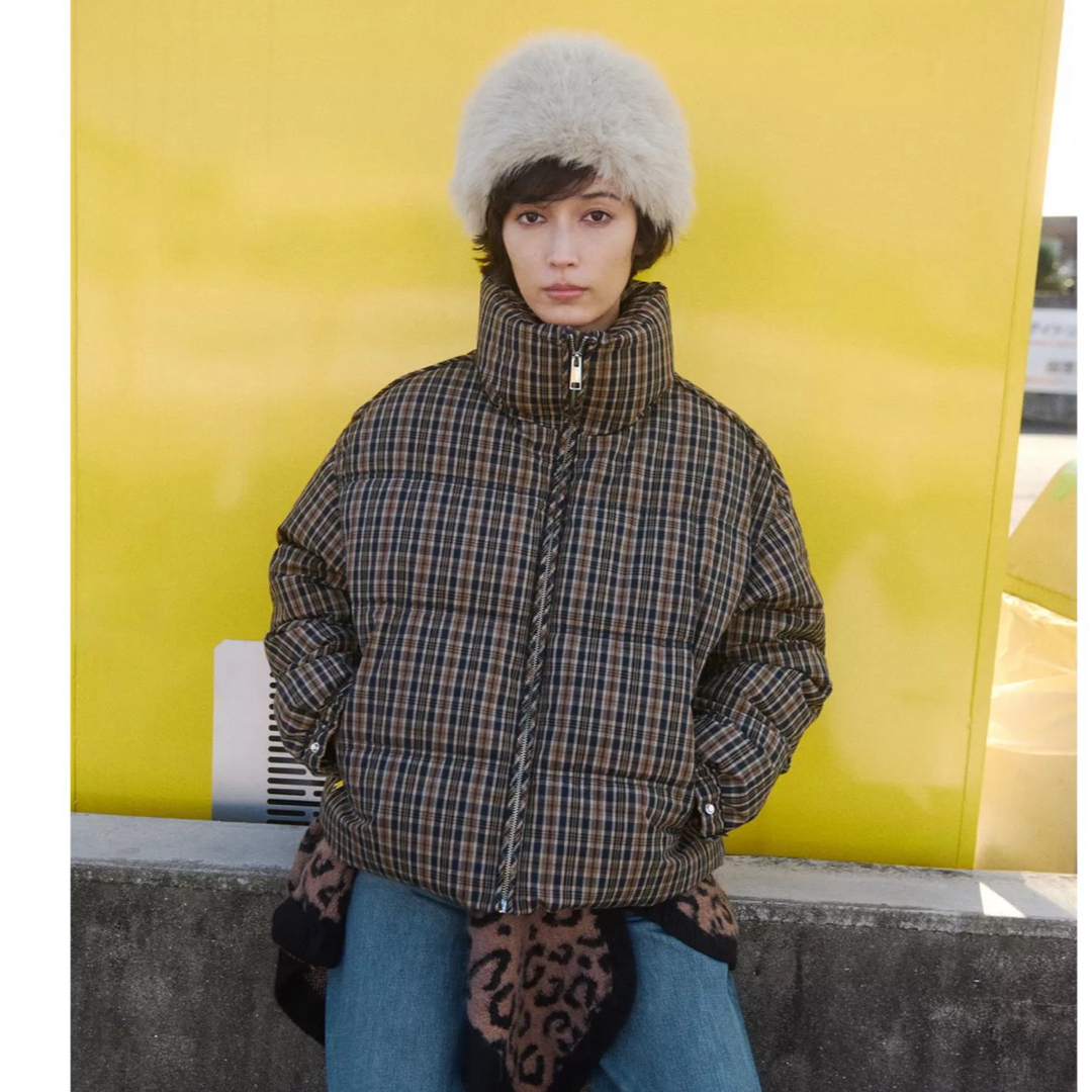 ZARA - タグ付き新品☆ZARAのチェック柄キルティングアノラック☆XS