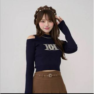 Darich - 新品タグ付き ダーリッチ ビジューロゴボートネックニット