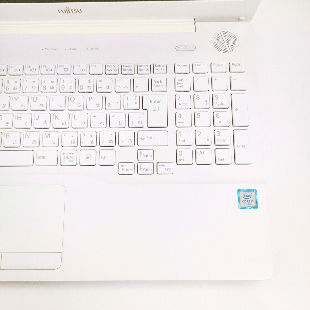 富士通 - Corei7✨️SSD/Win11/オフィス付き白ノートパソコン/DVD