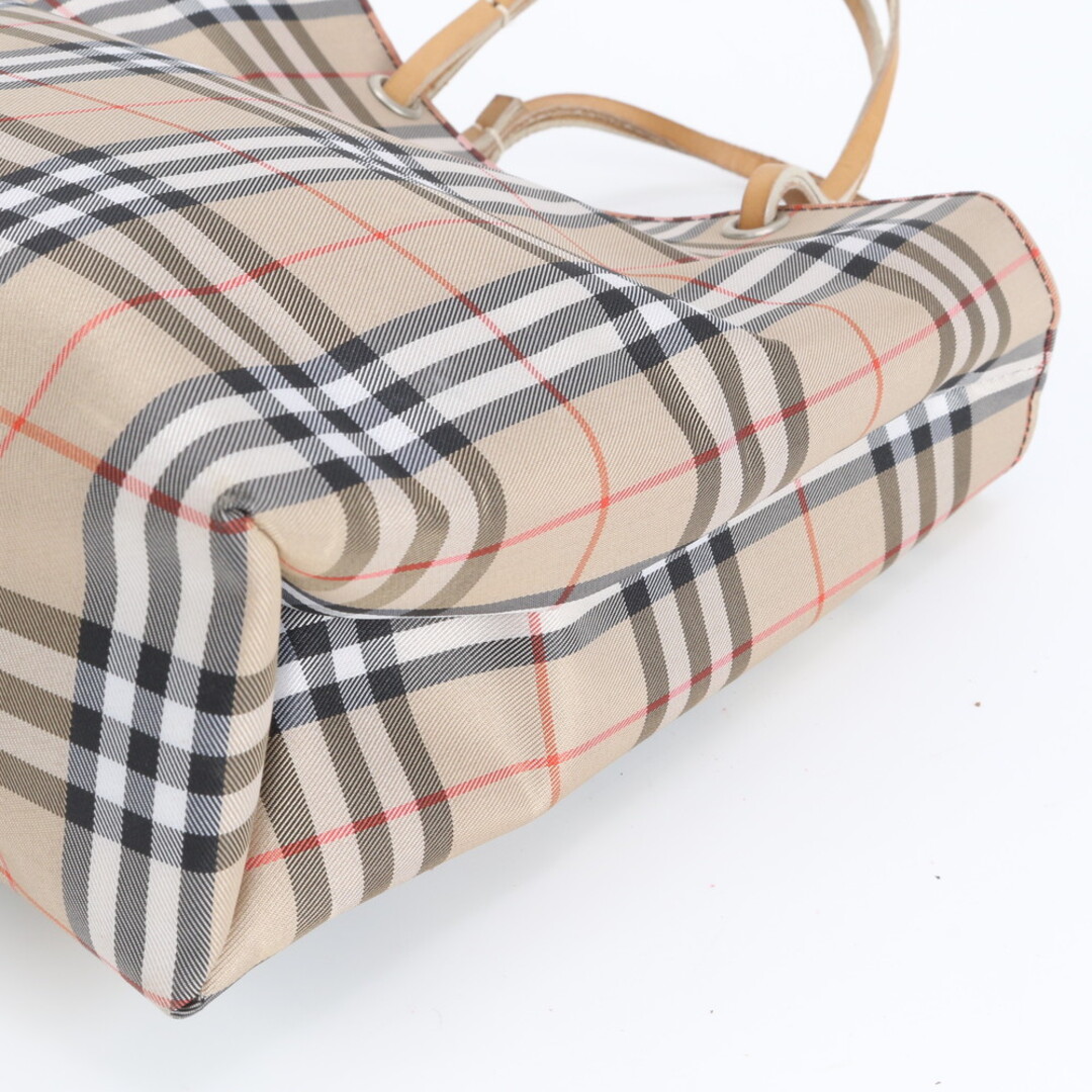 BURBERRY - バーバリー ノバ チェック ベージュ レザー ナイロン