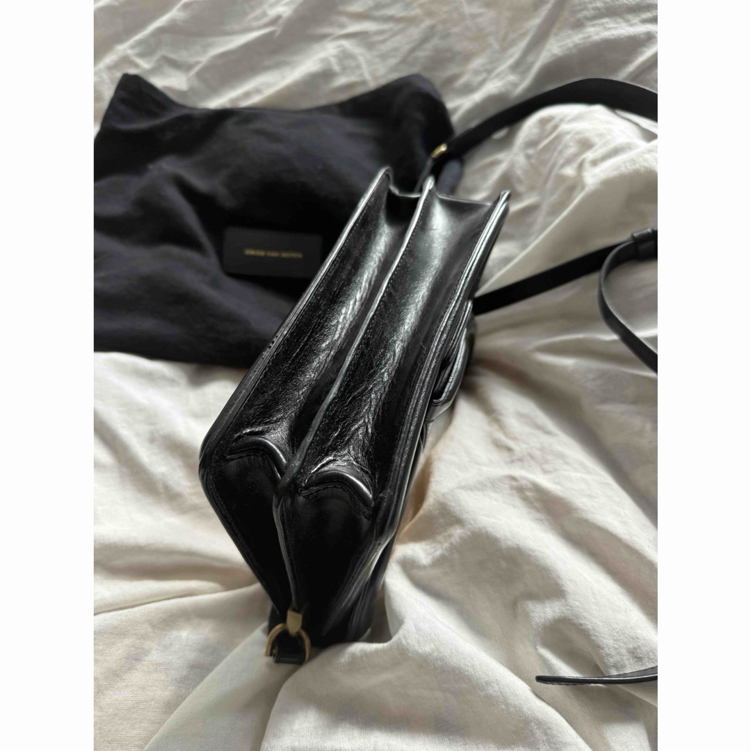 DRIES VAN NOTEN - DRIES VAN NOTEN 花柄 レザー ショルダーバッグの