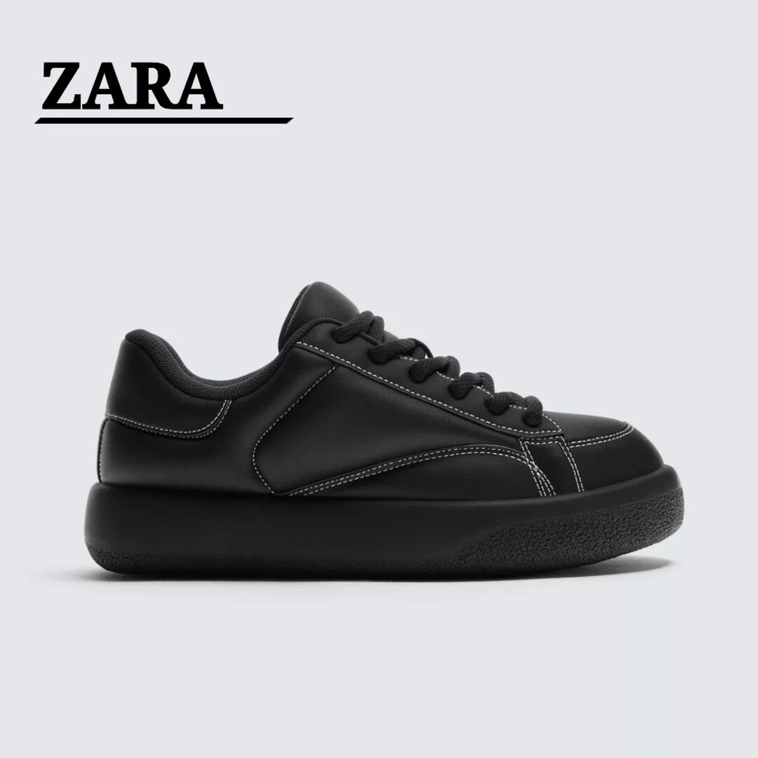ZARA - ZARA ザラ メンズスニーカー 厚底 チャンキーソールスニーカー
