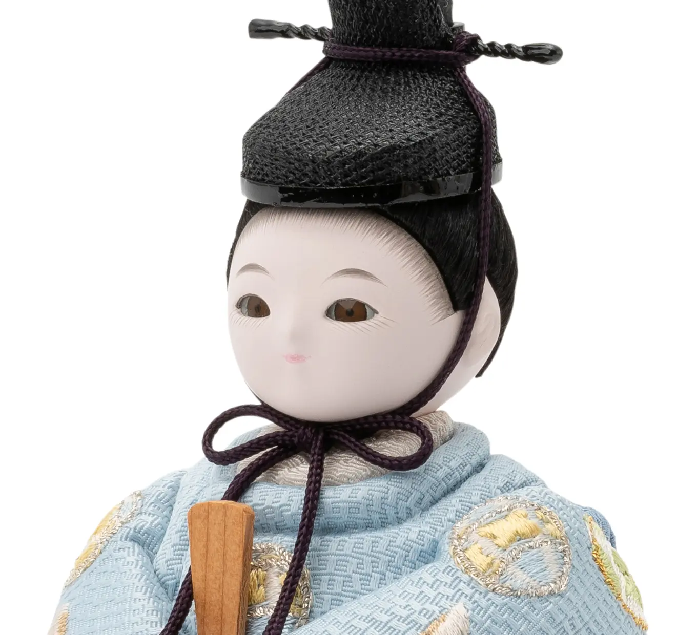 雛人形「めいめい 立雛 京刺繍・ねこにまり・桃色（ケース入