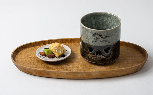 大堀相馬焼 松永窯 二重湯呑み（3.0寸） 【07461-0110】 - 福島県西郷