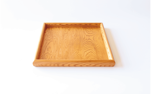 屋久杉で創った】お盆トレー(正方形)(高橋工芸/022-1872) 工芸品 お