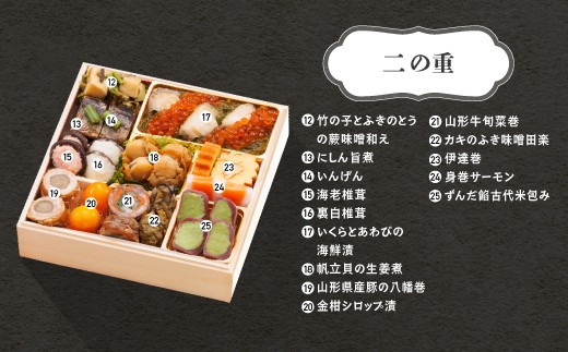 12月31日お届け】 冷蔵おせち 特選三段重 41品目 「虹（すきやきセット