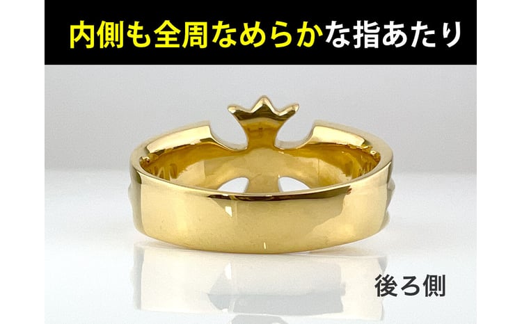5-217 純金(K24)製 クロスリング ALPBK054 |K24 純金 24K ゴールド