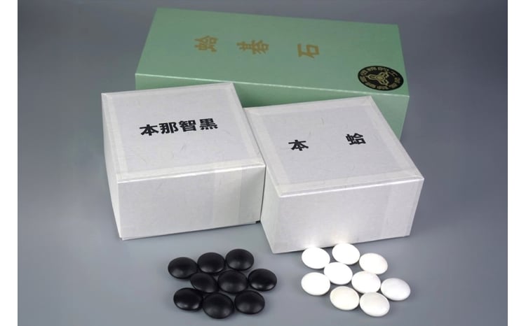 囲碁 碁石 蛤 伝統工芸品 蛤碁石 華印36号 メキシコ蛤貝 使用 欅碁笥