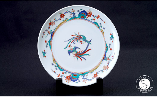 柿右衛門窯作 額皿（尺寸・縁立）梅鳳凰文 有田焼 A1250-13 - 佐賀県有