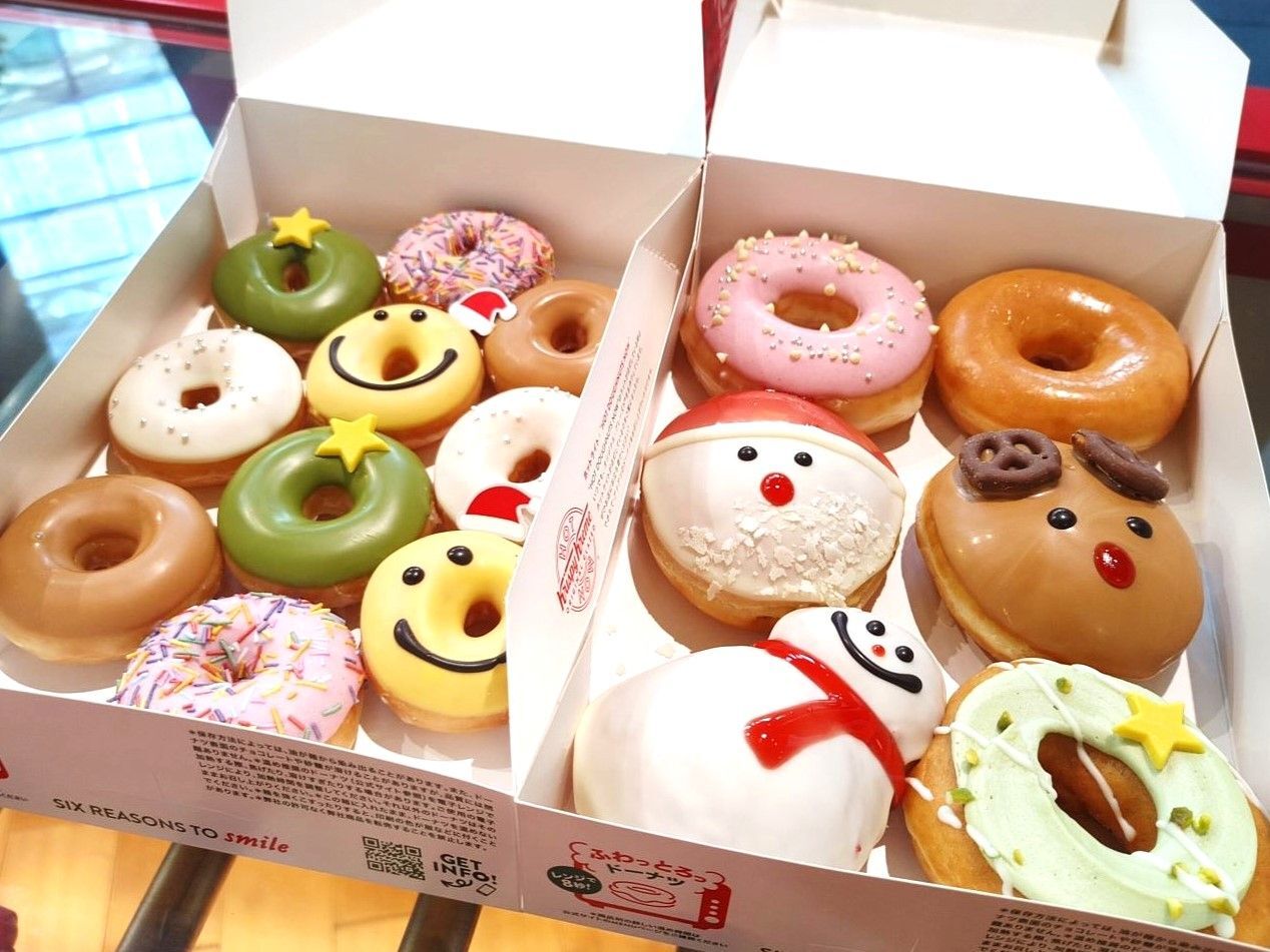 クリスピー・クリーム・ドーナツ】冬限定のサンタ＆トナカイ