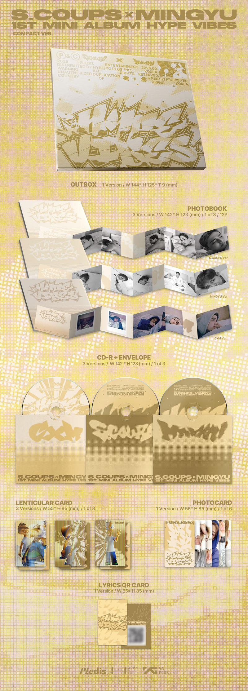 CxM (S.COUPS X MINGYU) 1stミニアルバム「HYPE VIBES」 2025年9月30日