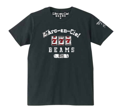 L'Arc～en～Ciel×BEAMS コラボTシャツ BLACK（サイズL）【L'Arc～en