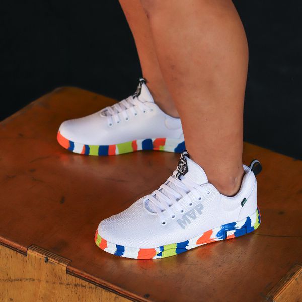 Tênis de Cross Branco Rhino Tech III - White Splah | MVP Fitness