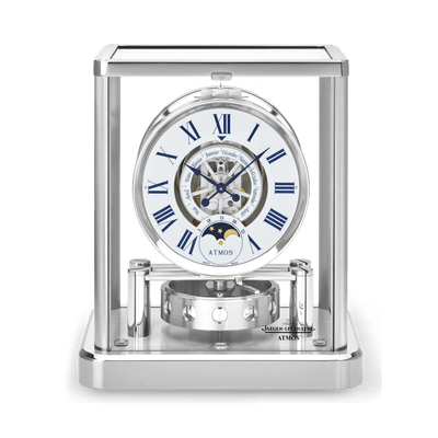 ロジウムメッキ真鍮製時計 アトモス クラシック フェイズ ドゥ ルン