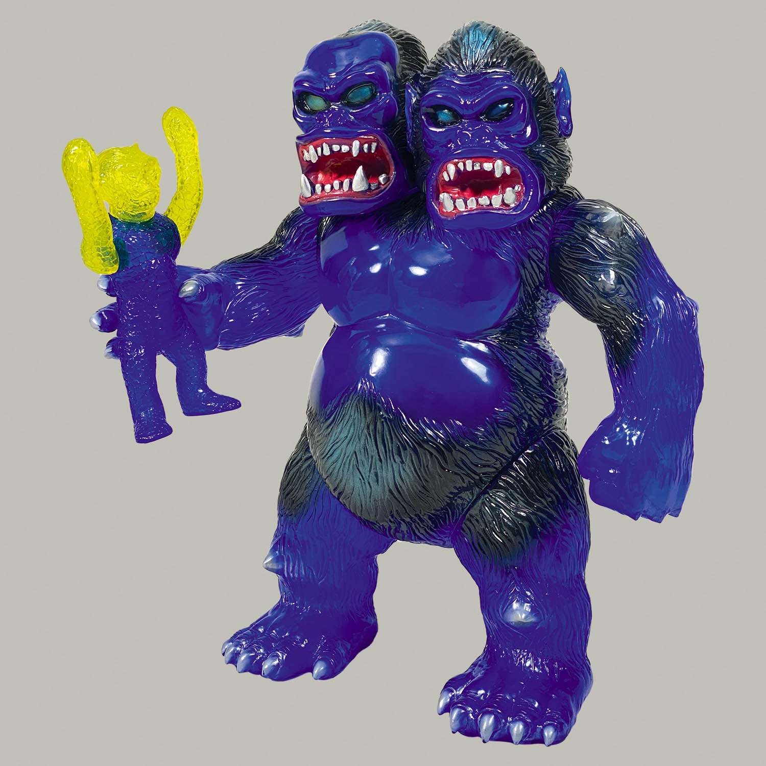 5114] HxS キングゴリラ獣 クリアブルー成型