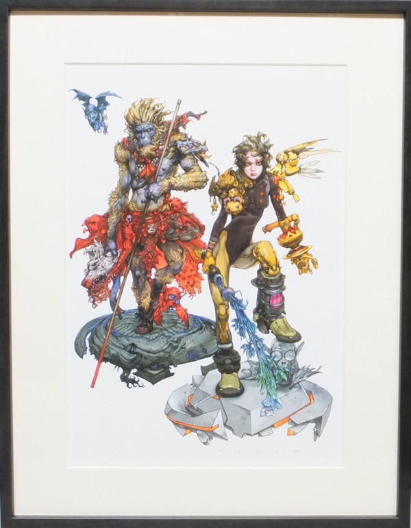 寺田克也 直筆サイン入りカラー複製イラスト「西遊奇伝大猿王」