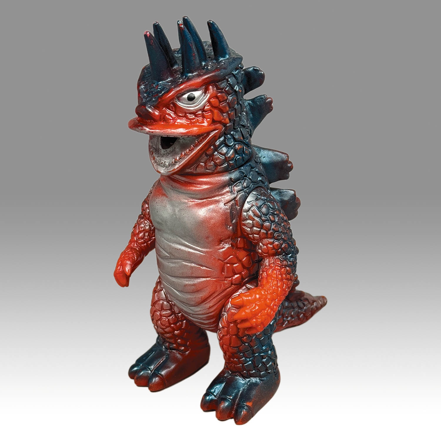 2272] 火をふく恐竜 原始怪獣シリーズ 6本角 足先紺塗装