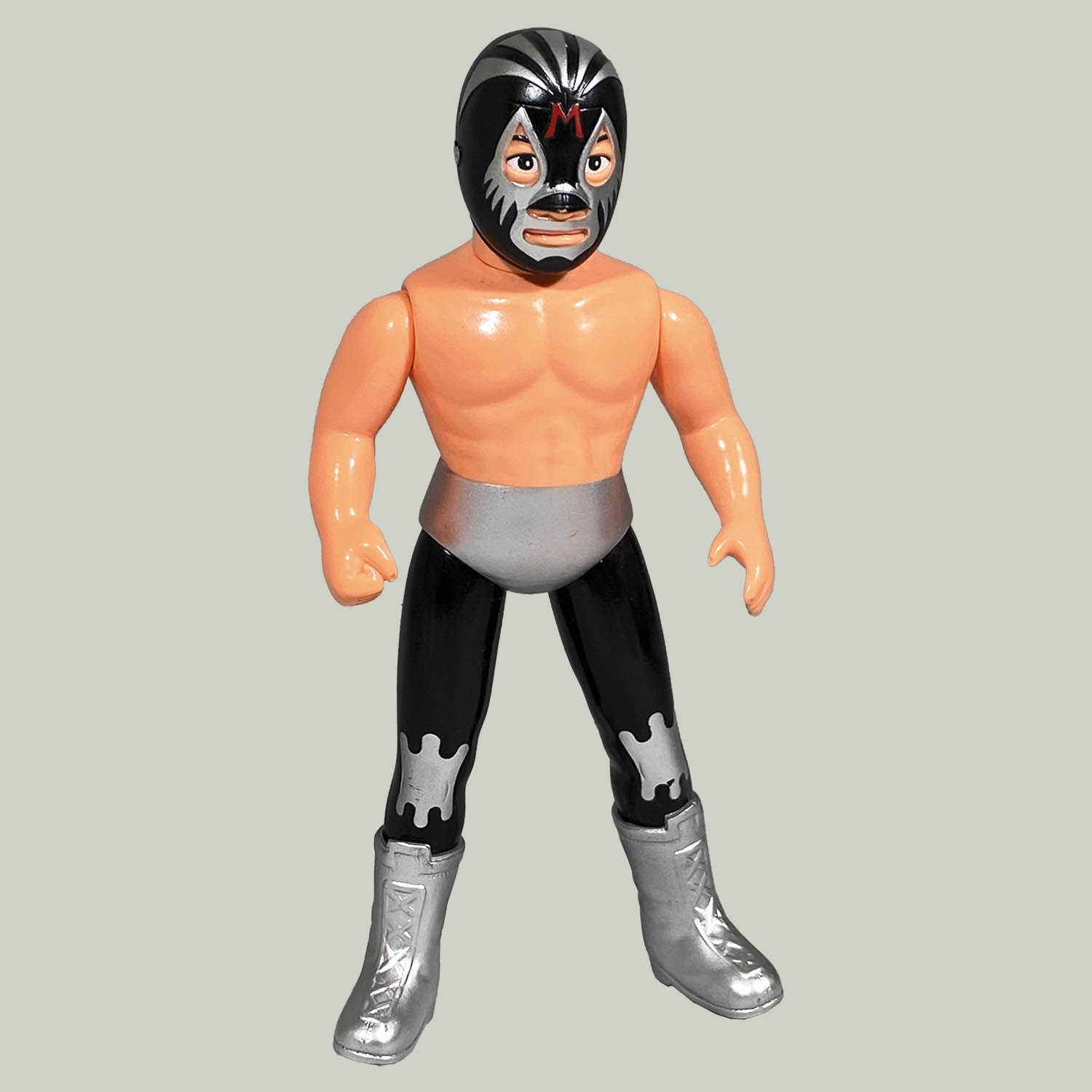 5555] マルサン ミル・マスカラス ソフビ 黒マスク