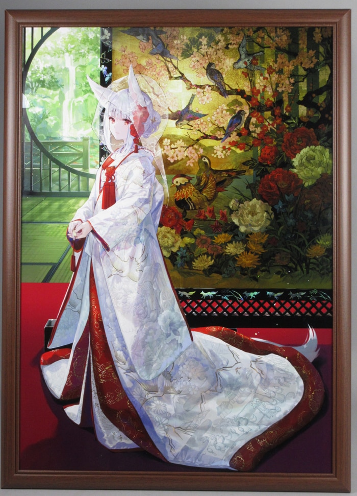 藤ちょこ カラー複製イラスト「狐の嫁入り」