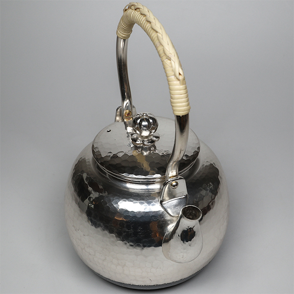 福介商店｜【秀峰堂】銀瓶鎚目湯沸1L