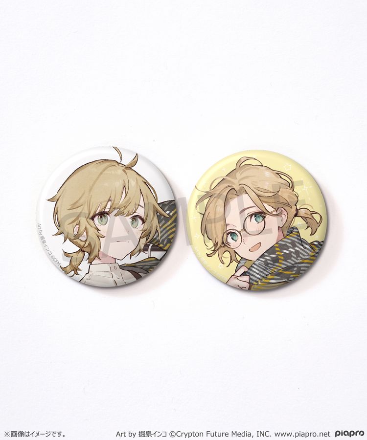 鏡音レン 缶バッジセット Art by 堀泉インコ/earth music&ecology