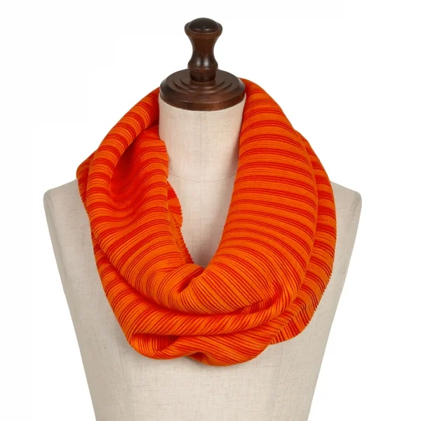 プリーツプリーズPLEATS PLEASE プリーツスヌード オレンジ (K-137393)