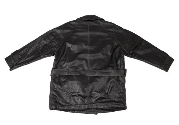 ヴェルサーチV2 BY VERSACE レザーボタンデザインジャケット 黒50 (K