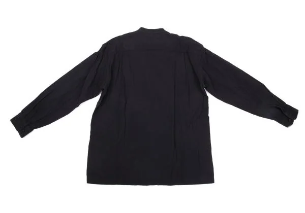 イッセイミヤケ メンISSEY MIYAKE MEN コットンマオカラーシャツ 紺3