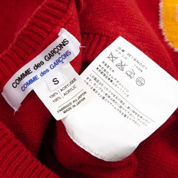 コムコム コムデギャルソンCOMME des GARCONS レタードラインVネック