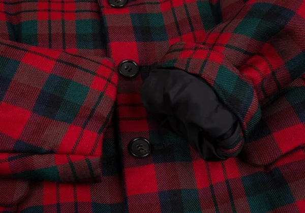 コムデギャルソンCOMME des GARCONS タータンチェック中綿3Bジャケット