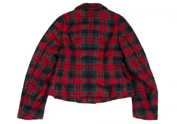 コムデギャルソンCOMME des GARCONS タータンチェック中綿3Bジャケット