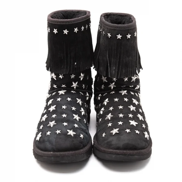 アグ×ジミーチュウUGG×JIMMY CHOO スタースタッズフリンジムートン