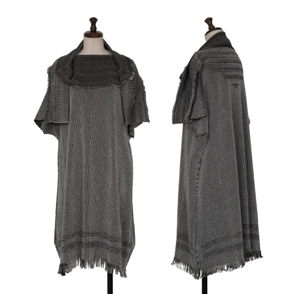 イッセイミヤケ エーポックISSEY MIYAKE A-POC INSIDE 変形ストライプ