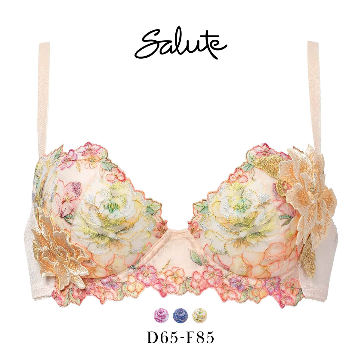 ワコール サルート 21グループ 21G P-UP ブラジャー プッシュアップ