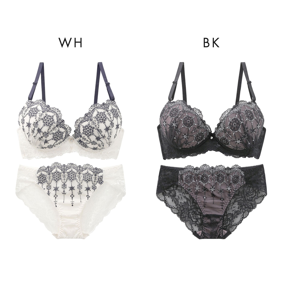 ウィンターコレクション 脇高ラメチュール ブラジャー ショーツ セット