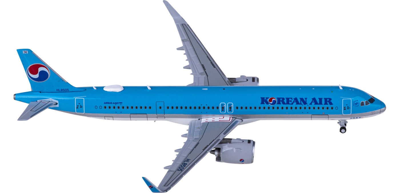 XX40095 Korean Air 大韩航空Airbus A321neo HL8505 JC Wings 1:400