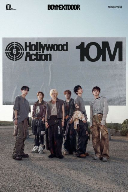 BOYNEXTDOOR」、「Hollywood Action」のMVが早くも1000万回再生突破
