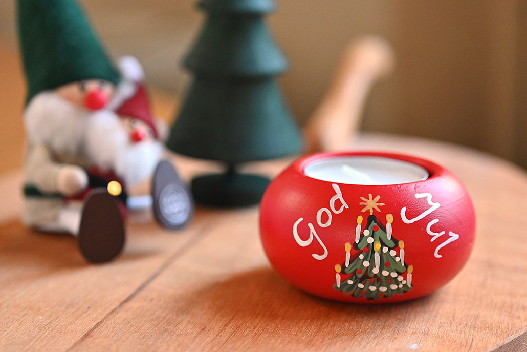 木製キャンドルホルダー クリスマスツリー (モクセイキャンドル