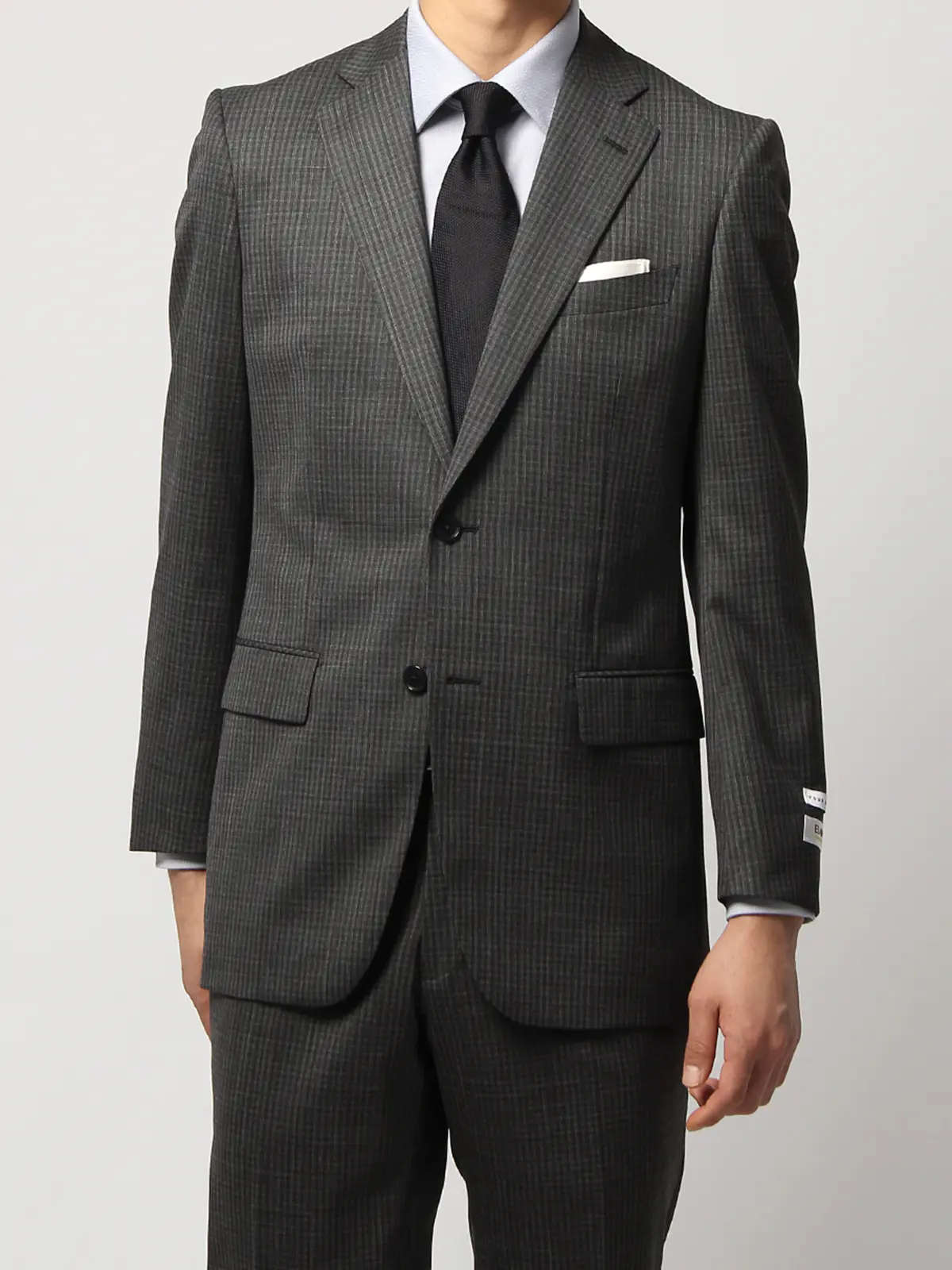 スーツ／ストレッチ／2つボタン／マイクロチェック／IZ01 | SUIT