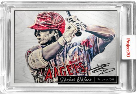 大谷翔平漂亮藝術畫卡2021 Topps Project 70 Art Card MVP | Yahoo拍賣